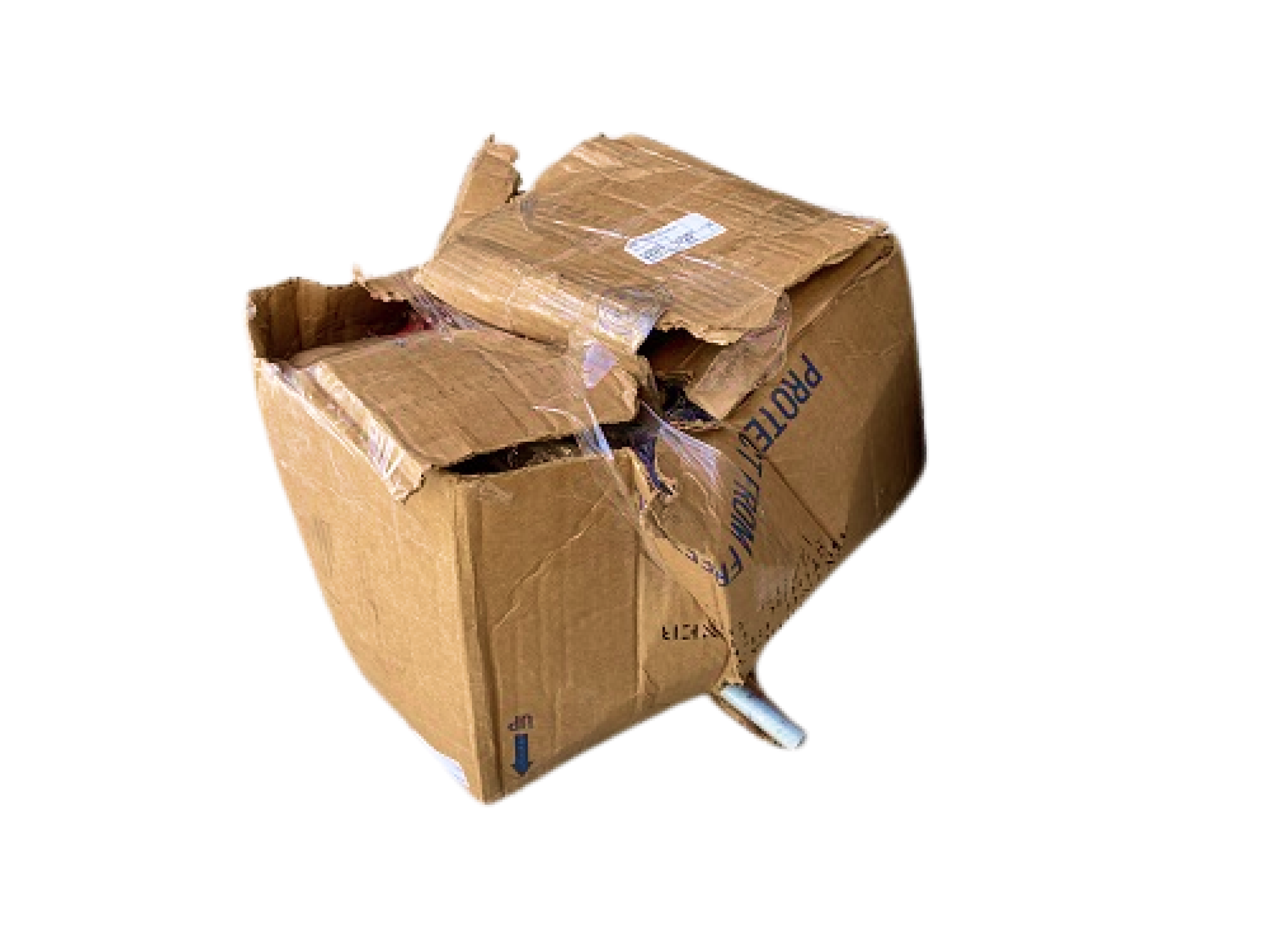 a broken box